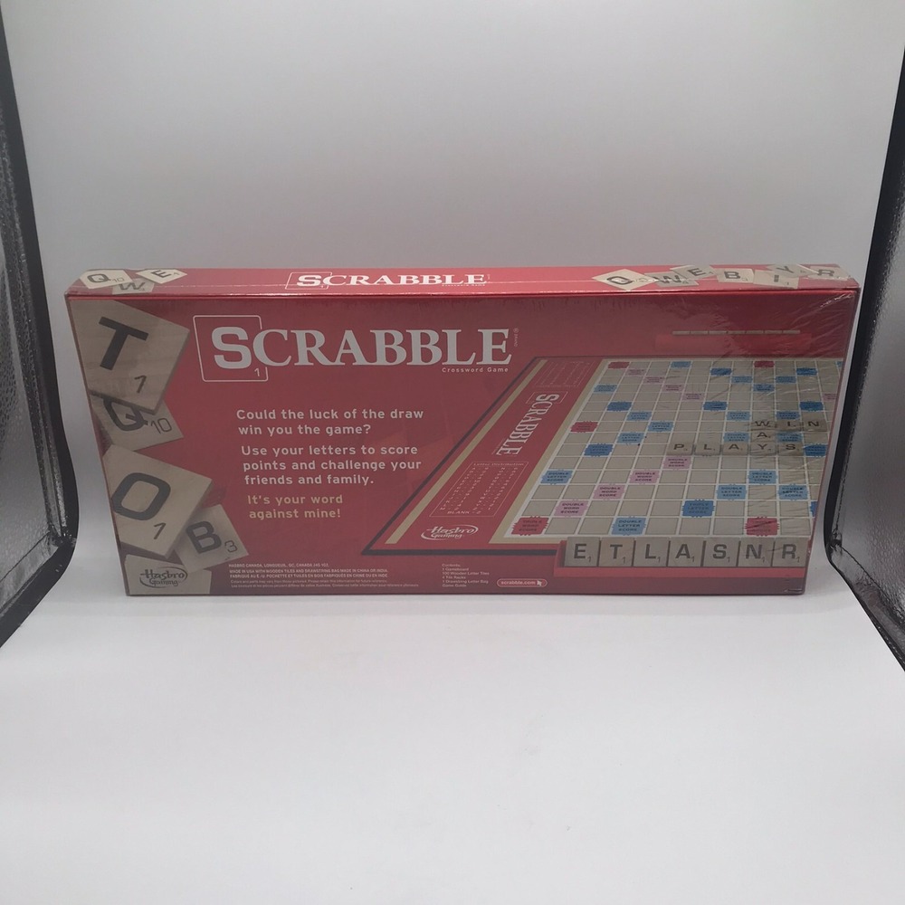 SCRABBLE Hasbro Gamin Made in USA Every Letter Counts Classic NEW SEALED - Picture 2 of 6